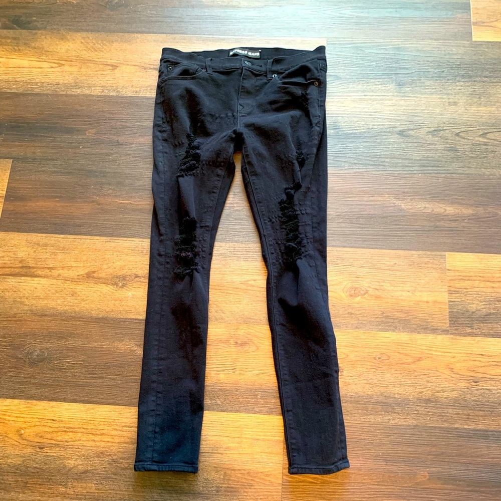 EXPRESS Cropped Distressed Jeggings